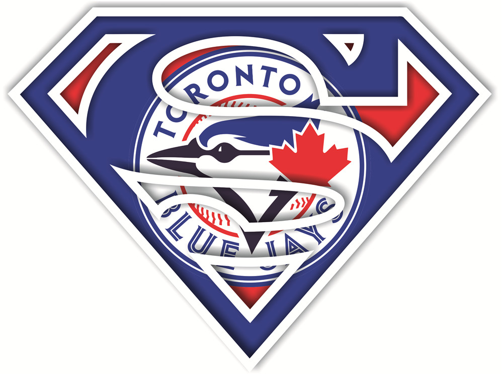 Toronto Blue Jays superman logos fabric transfer